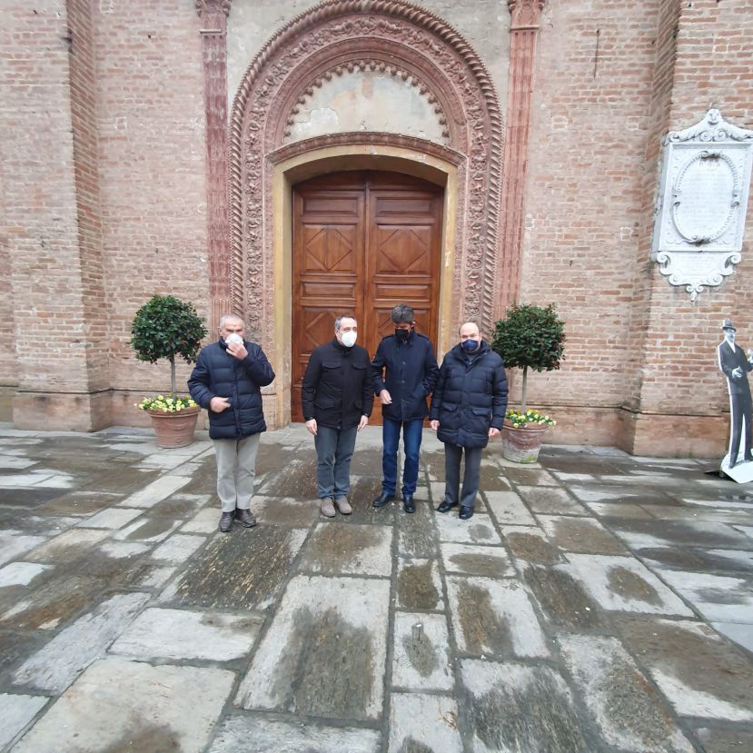 Il presidente della Provincia in visita all&#039;oratorio di Busseto