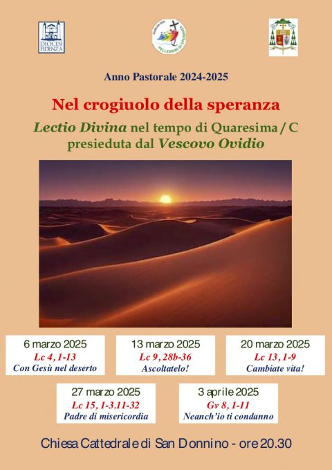 “Nel crogiuolo della speranza”: lectio divina nel tempo di Quaresima