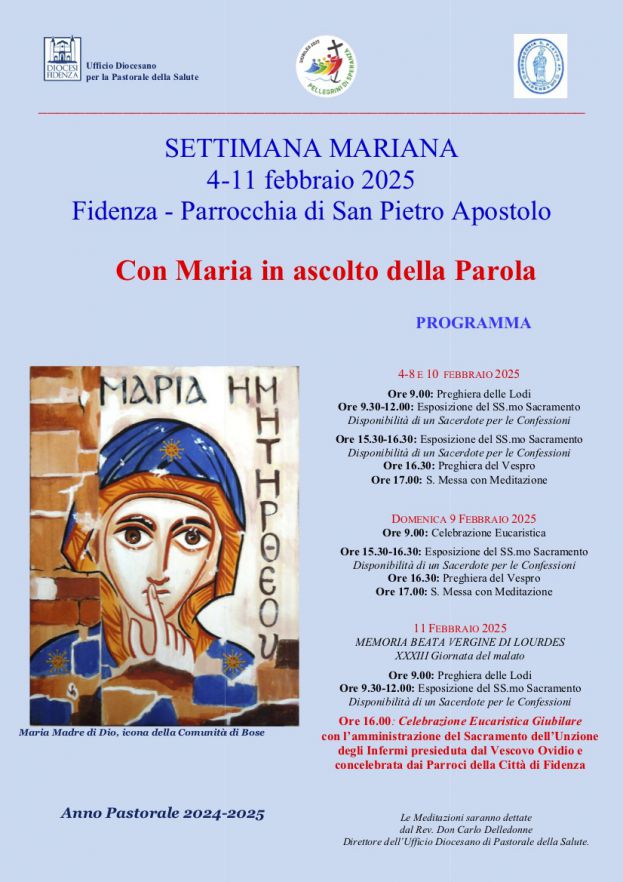 Dal 4 all&#039;11 febbraio la Settimana Mariana