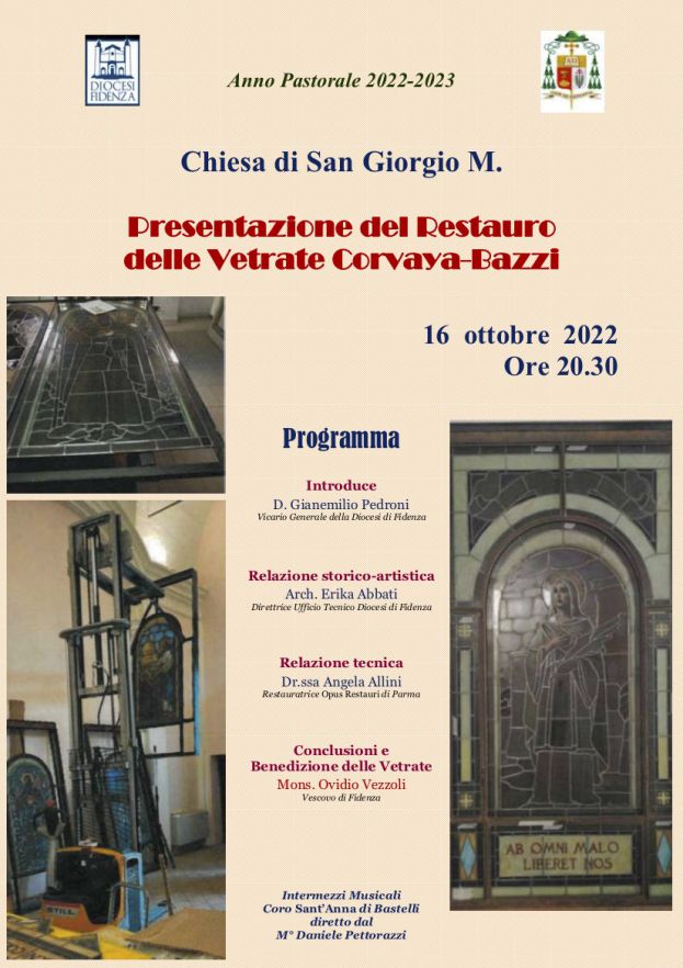 Presentazione del restauro delle vetrate Corvaya-Bazzi