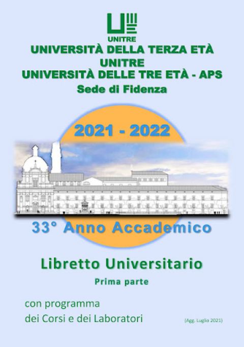 Unitre, il nuovo anno partirà l’11 ottobre.  Le iscrizioni via mail dal 30 agosto al 4 settembre