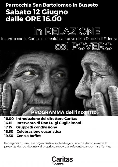 &quot;In relazione col povero&quot;: un incontro promosso dalla Caritas diocesana