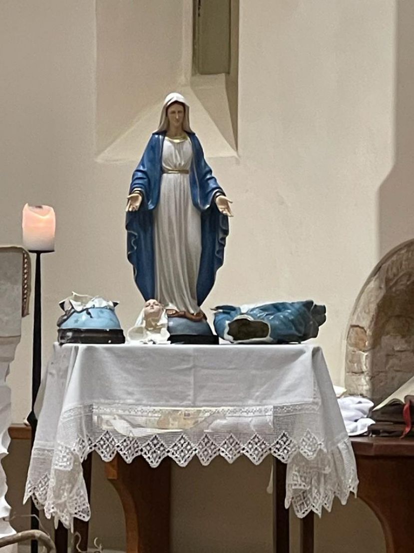 A Cabriolo benedetta la nuova statua della Madonna dei gelsi