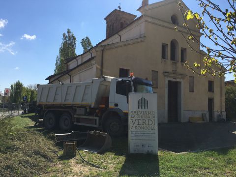 Roncole Verdi, al via i lavori di ristrutturazione della chiesa