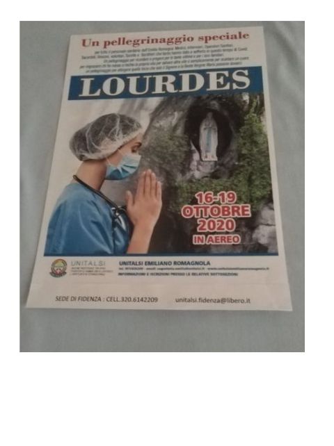 Unitalsi, pellegrinaggio speciale a Lourdes per ricordare le vittime del coronavirus