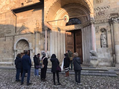 &quot;Antelami a Fidenza&quot;: riprendono le visite in esterni alla Cattedrale