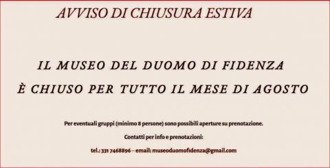 Chiusura estiva per il Museo del Duomo e diocesano di Fidenza