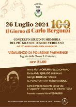 Un concerto a Vidalenzo per il 10° anniversario della scomparsa di Carlo Bergonzi