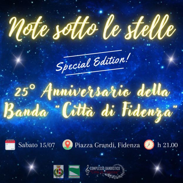 Il 15 luglio Fidenza festeggia il 25° anniversario della Banda cittadina