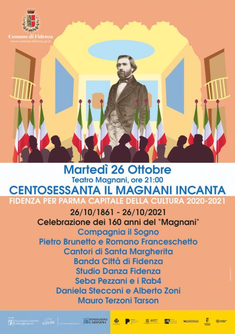 Martedì 26 ottobre il teatro &quot;Girolamo Magnani&quot; di Fidenza compirà 160 anni