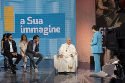 Papa Francesco negli studi Rai: è la prima volta nella storia per un Pontefice