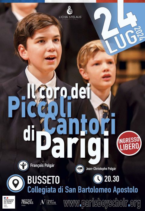 Il coro dei Piccoli Cantori di Parigi in Collegiata a Busseto